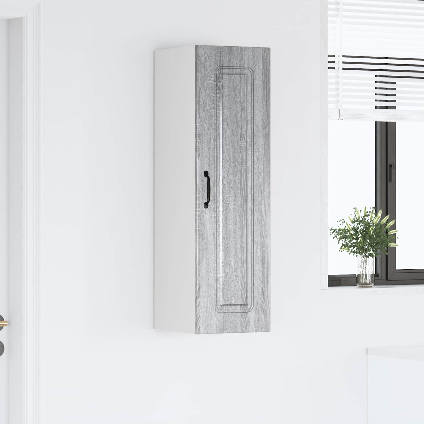 vidaXL Dishwasher Panel Kalmar Grey Sonoma 30 x 31 x 100 cm
