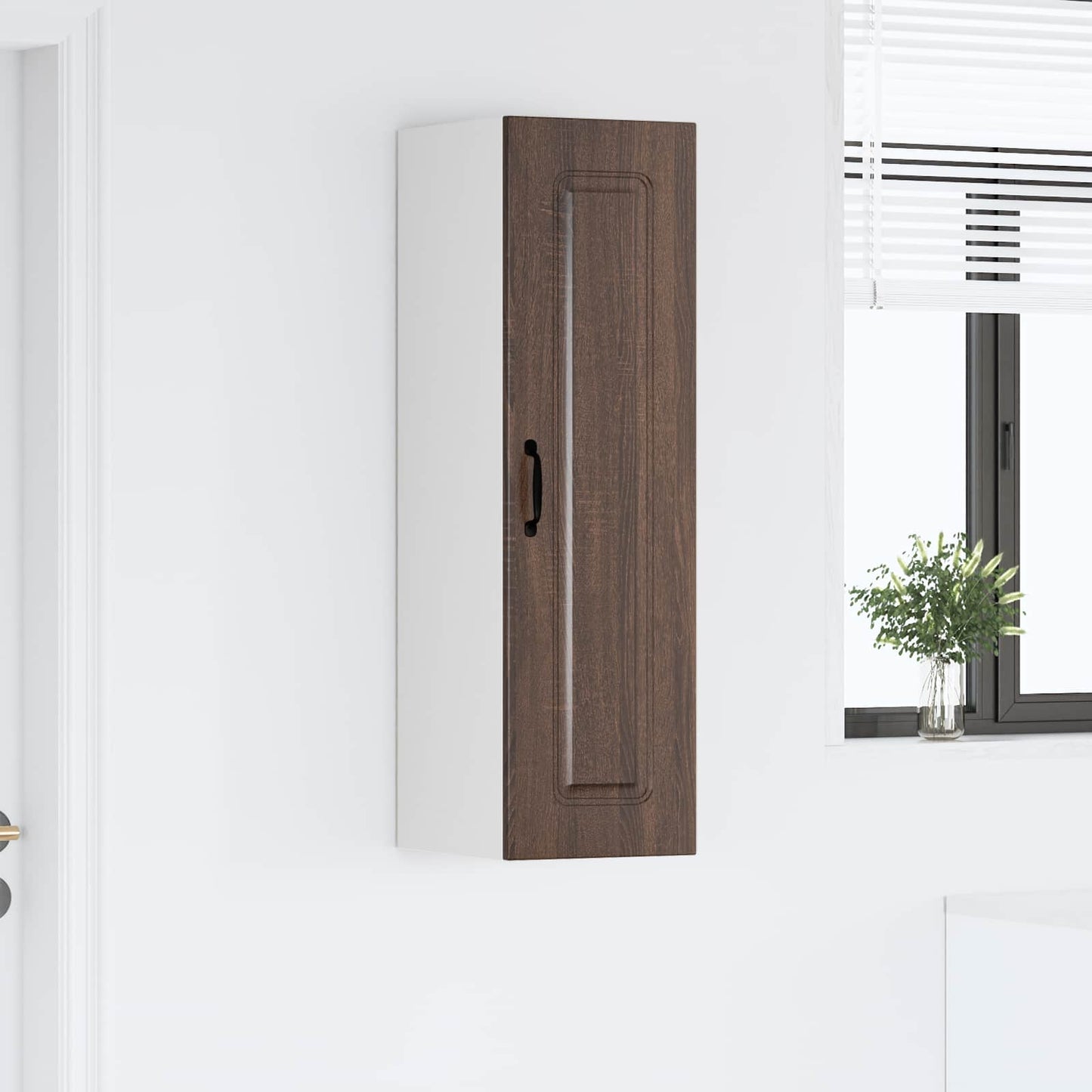 vidaXL Dishwasher Panel Kalmar Brown Oak 30 x 31 x 100 cm