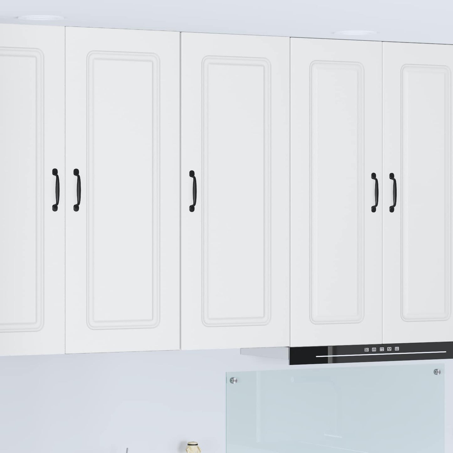 vidaXL Dishwasher Panel Kalmar White 40 x 31 x 100 cm Engineered Wood
