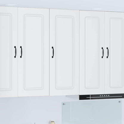 vidaXL Dishwasher Panel Kalmar White 40 x 31 x 100 cm Engineered Wood