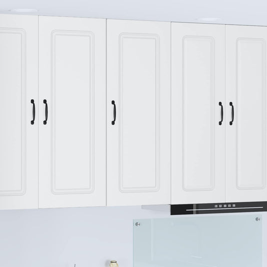 vidaXL Dishwasher Panel Kalmar White 40 x 31 x 100 cm Engineered Wood