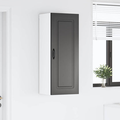 vidaXL Dishwasher Panel Kalmar Black 40 x 31 x 100 cm Engineered Wood
