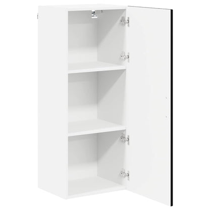 vidaXL Dishwasher Panel Kalmar Black 40 x 31 x 100 cm Engineered Wood