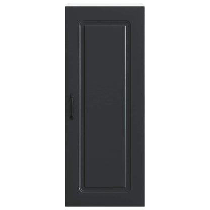 vidaXL Dishwasher Panel Kalmar Black 40 x 31 x 100 cm Engineered Wood