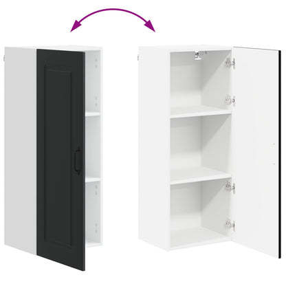 vidaXL Dishwasher Panel Kalmar Black 40 x 31 x 100 cm Engineered Wood