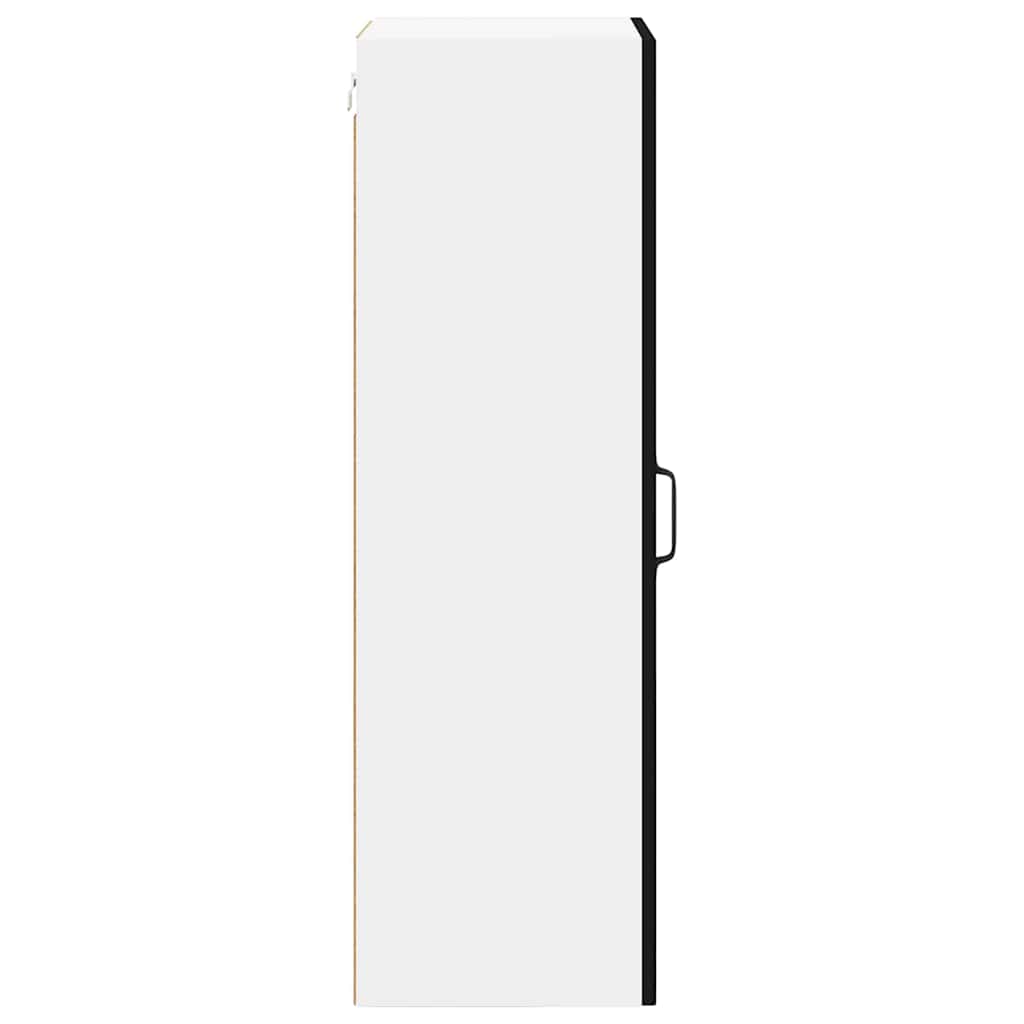 vidaXL Dishwasher Panel Kalmar Black 40 x 31 x 100 cm Engineered Wood