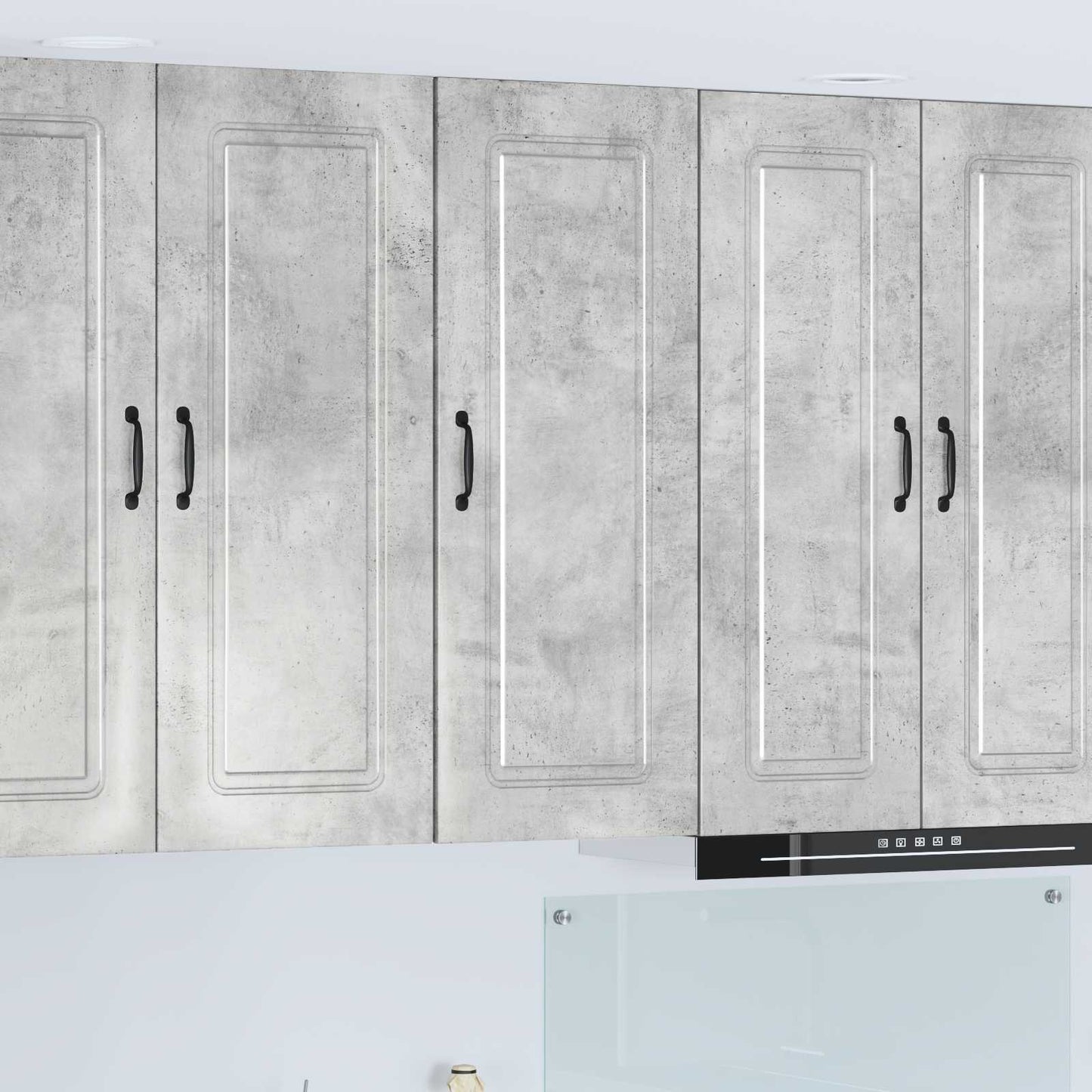 vidaXL Dishwasher Panel Kalmar Concrete Grey 40 x 31 x 100 cm