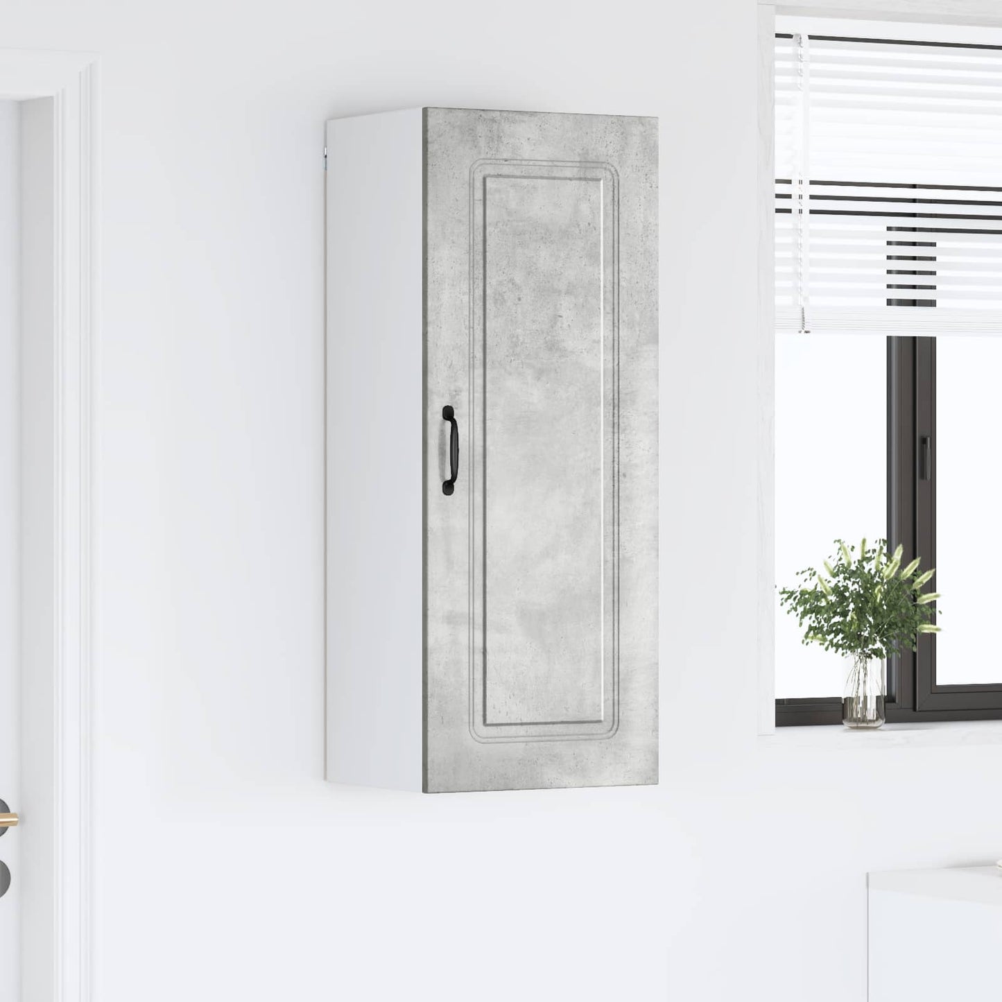 vidaXL Dishwasher Panel Kalmar Concrete Grey 40 x 31 x 100 cm