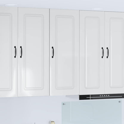 vidaXL Dishwasher Panel Kalmar High Gloss White 40 x 31 x 100 cm