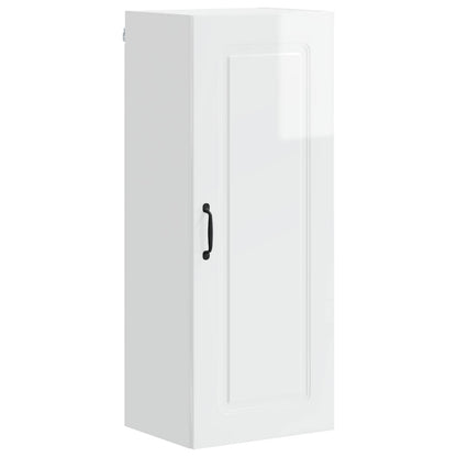 vidaXL Dishwasher Panel Kalmar High Gloss White 40 x 31 x 100 cm