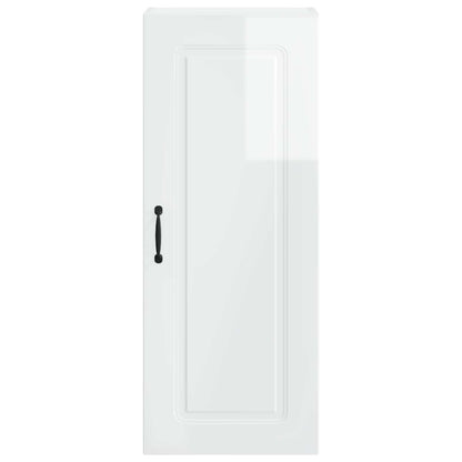 vidaXL Dishwasher Panel Kalmar High Gloss White 40 x 31 x 100 cm
