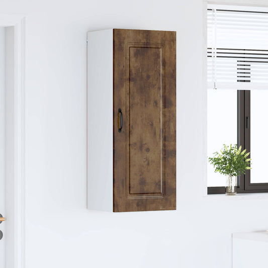 vidaXL Dishwasher Panel Kalmar Smoked Oak 40 x 31 x 100 cm