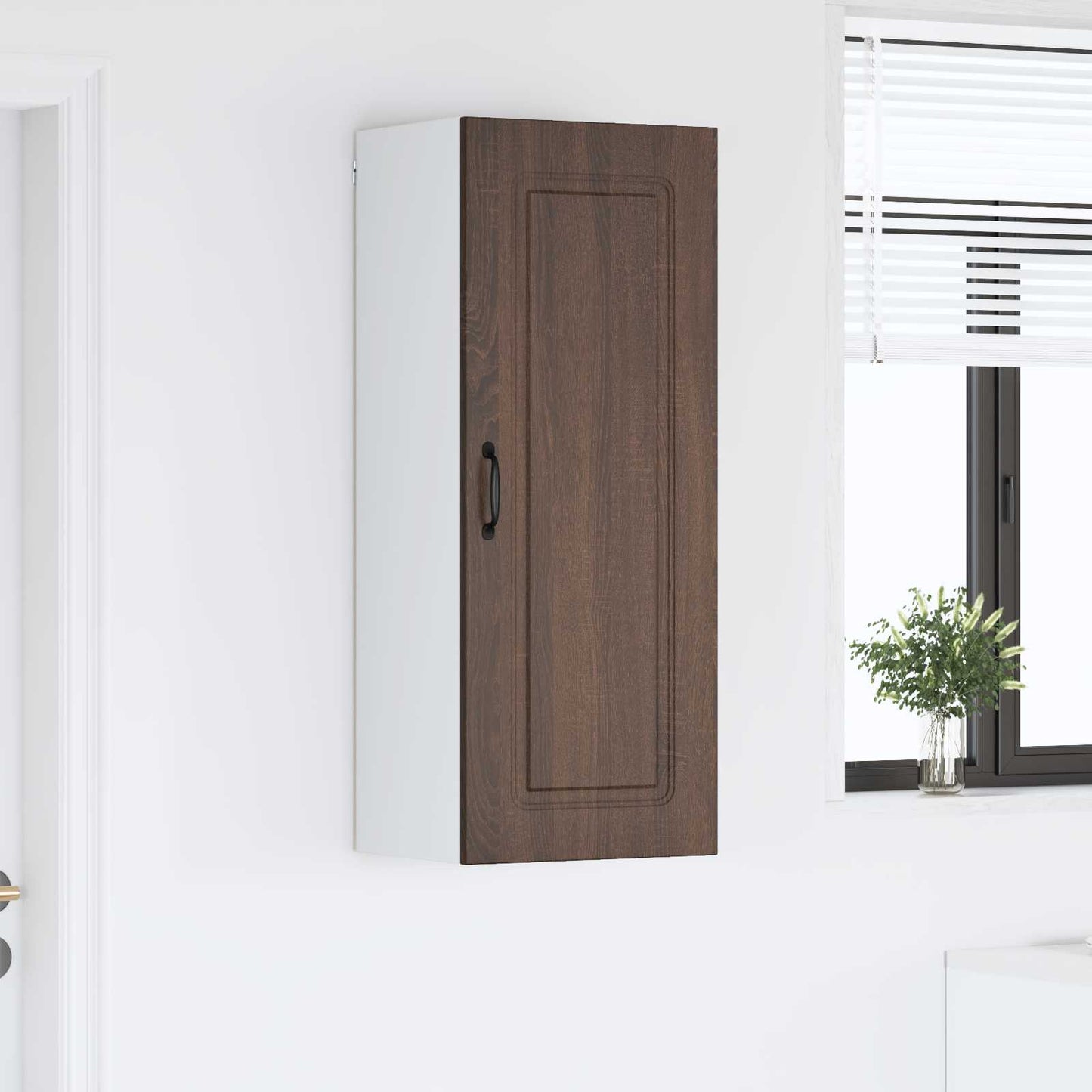 vidaXL Dishwasher Panel Kalmar Brown Oak 40 x 31 x 100 cm