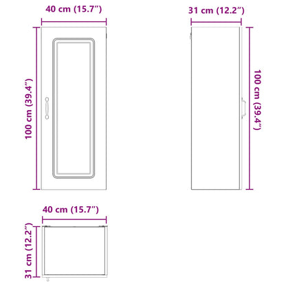 vidaXL Dishwasher Panel Kalmar Old Wood 40 x 31 x 100 cm