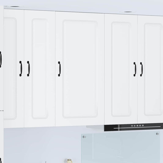 vidaXL Dishwasher Panel Kalmar White 50 x 31 x 100 cm Engineered Wood