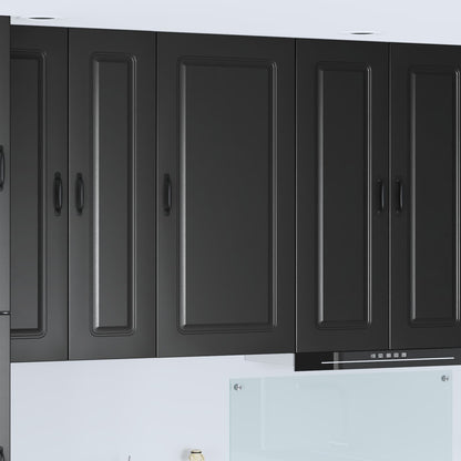 vidaXL Dishwasher Panel Kalmar Black 50 x 31 x 100 cm Engineered Wood