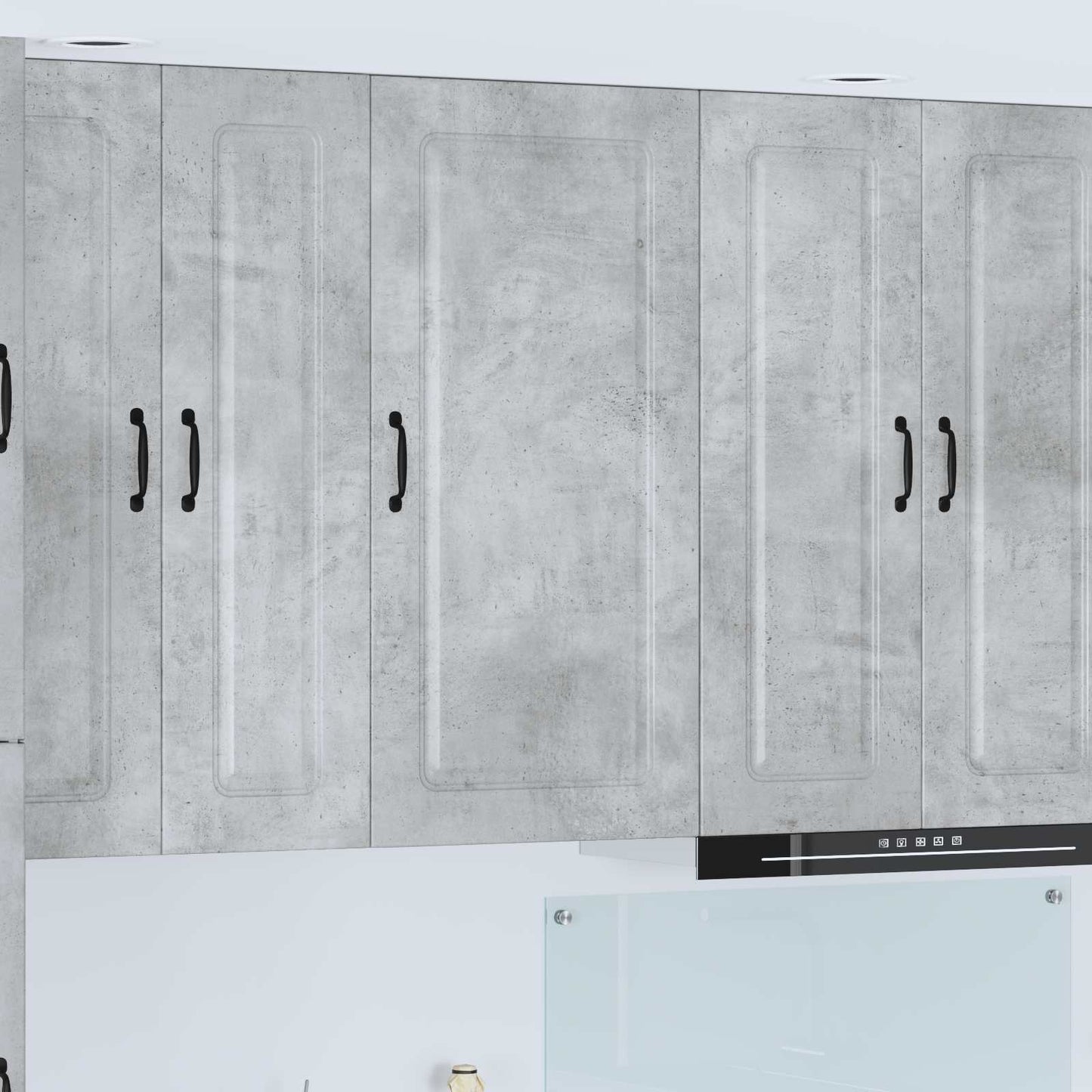 vidaXL Dishwasher Panel Kalmar Concrete Grey 50 x 31 x 100 cm