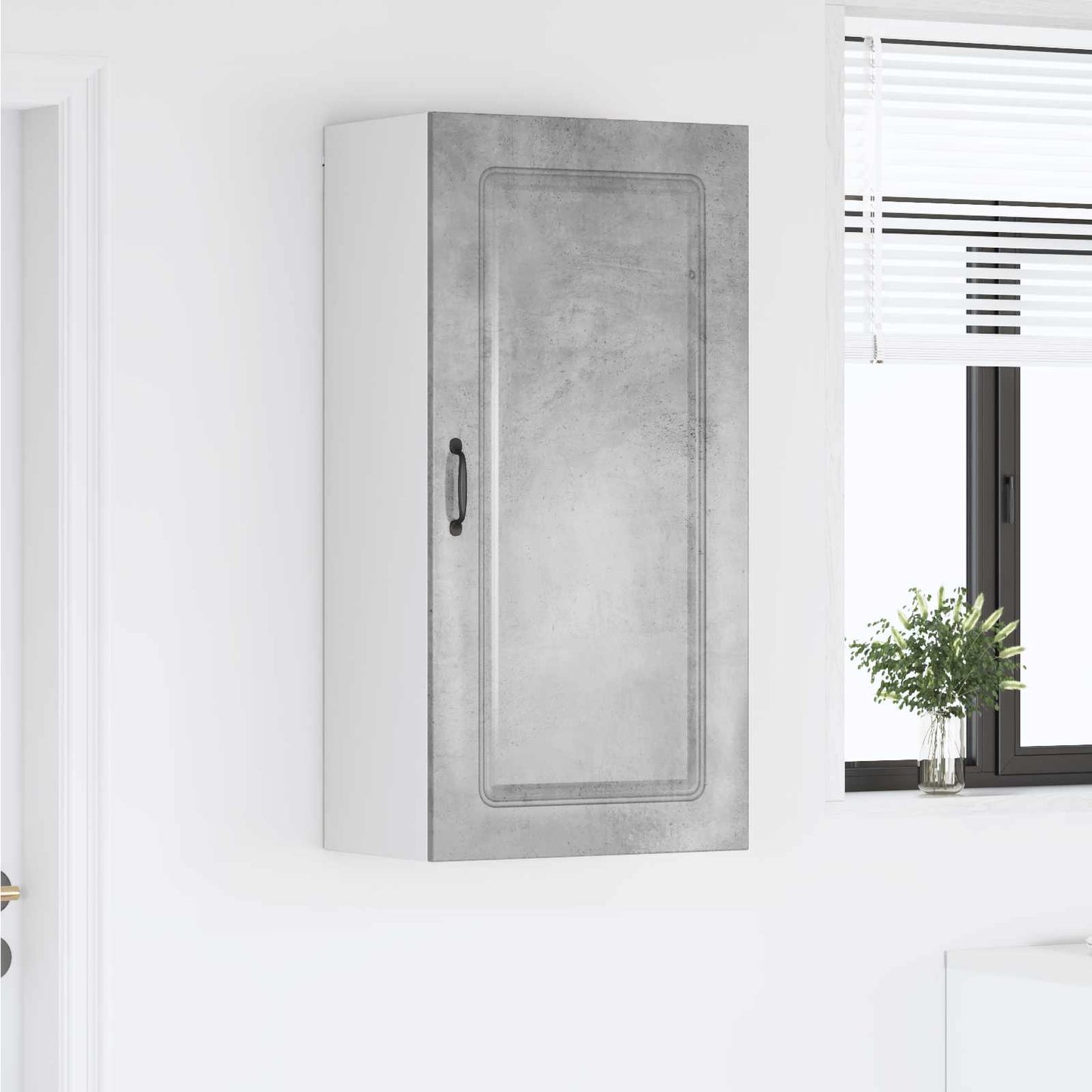 vidaXL Dishwasher Panel Kalmar Concrete Grey 50 x 31 x 100 cm