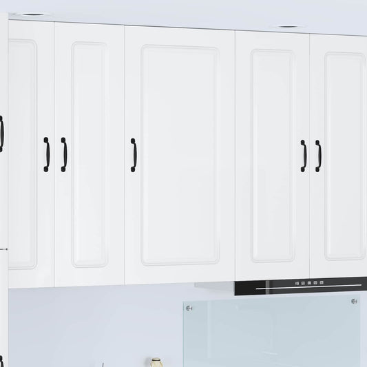 vidaXL Dishwasher Panel Kalmar High Gloss White 50 x 31 x 100 cm