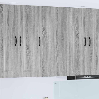 vidaXL Kitchen Wall Cabinet with Shelf Grey Sonoma 50 x 31 x 100 cm
