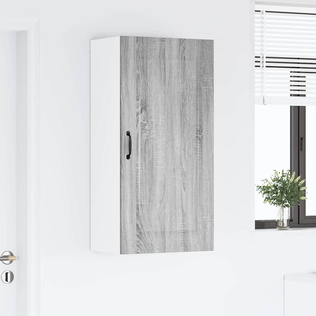 vidaXL Kitchen Wall Cabinet with Shelf Grey Sonoma 50 x 31 x 100 cm
