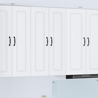 vidaXL Dishwasher Panel Kalmar White 60 x 31 x 100 cm Engineered Wood