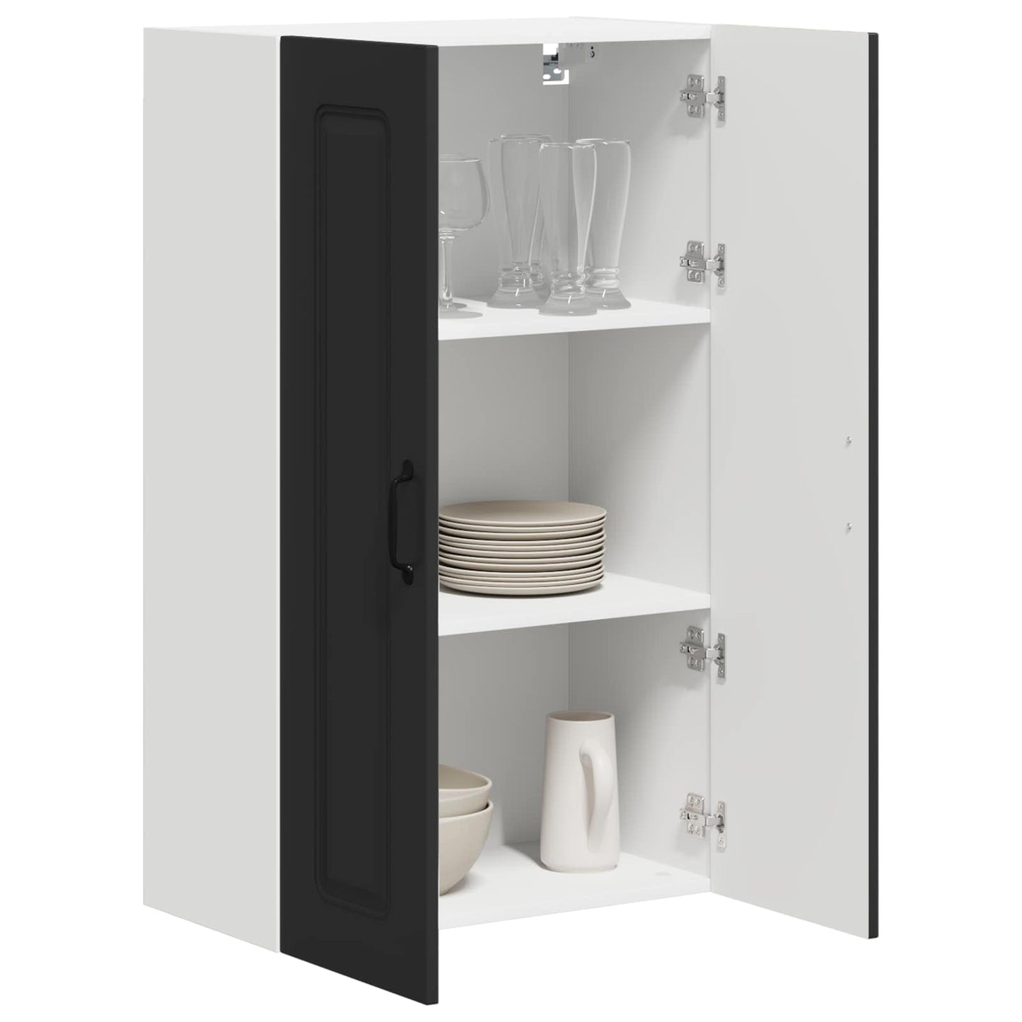 vidaXL Dishwasher Panel Kalmar Black 60 x 31 x 100 cm Engineered Wood
