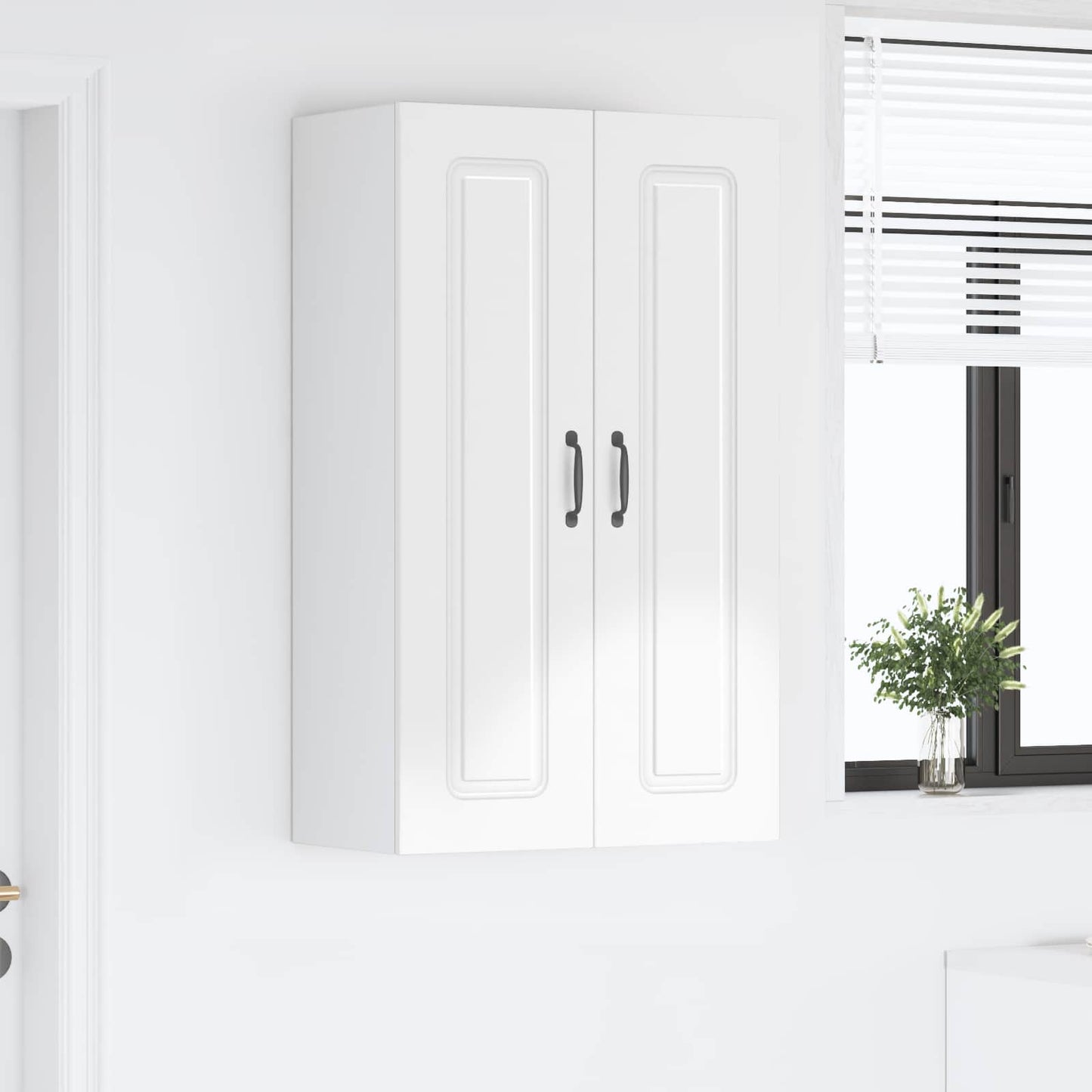 vidaXL Dishwasher Panel Kalmar High Gloss White 60 x 31 x 100 cm