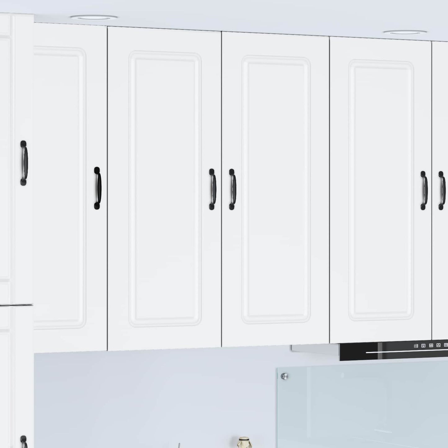 vidaXL Dishwasher Panel Kalmar White 80 x 31 x 100 cm Engineered Wood