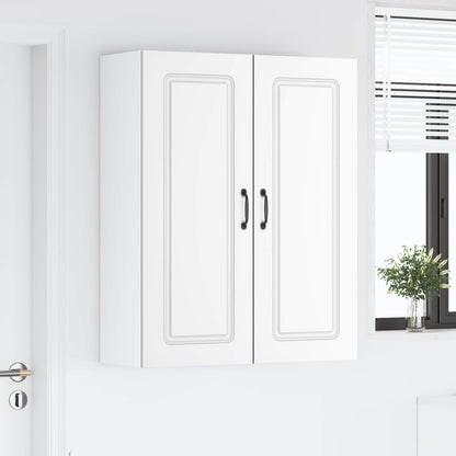vidaXL Dishwasher Panel Kalmar White 80 x 31 x 100 cm Engineered Wood