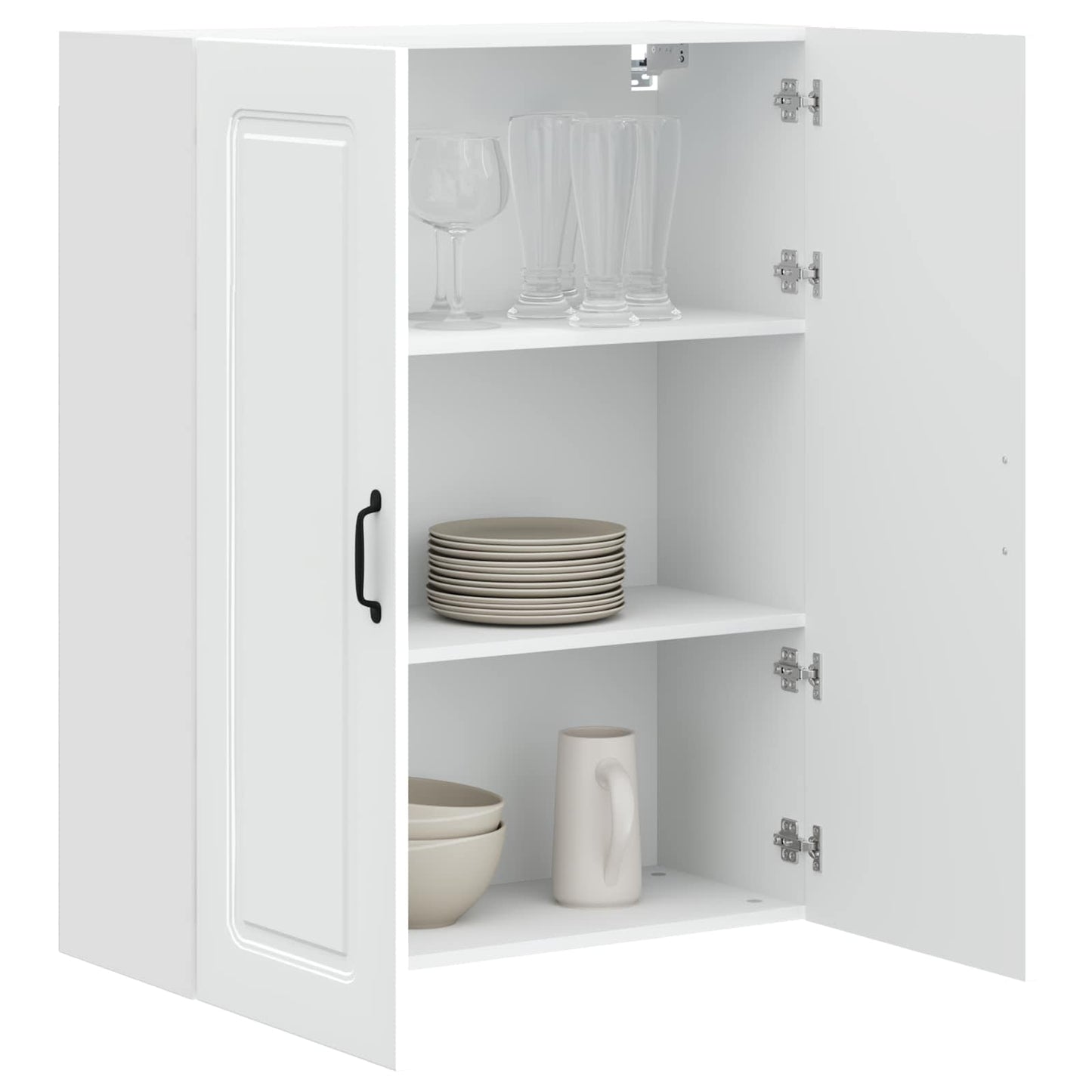 vidaXL Dishwasher Panel Kalmar White 80 x 31 x 100 cm Engineered Wood