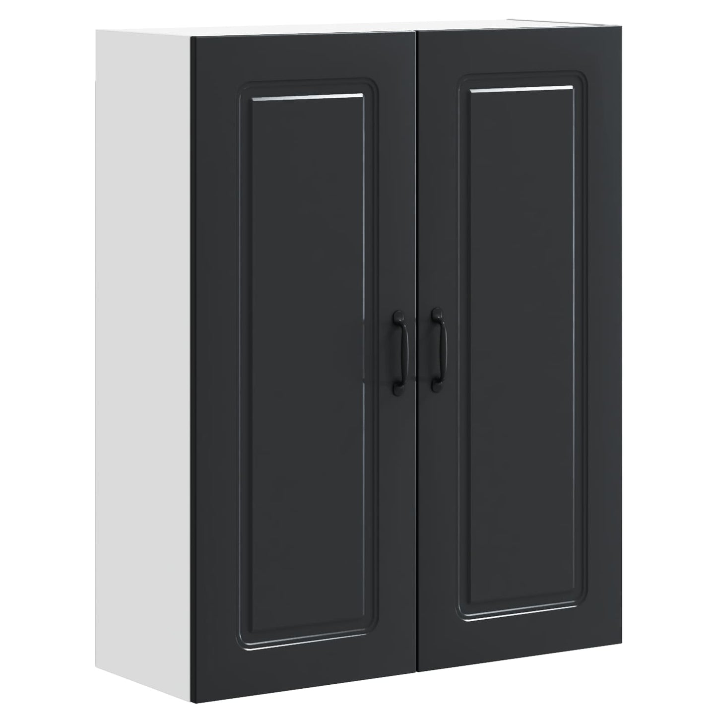 vidaXL Dishwasher Panel Kalmar Black 80 x 31 x 100 cm Engineered Wood