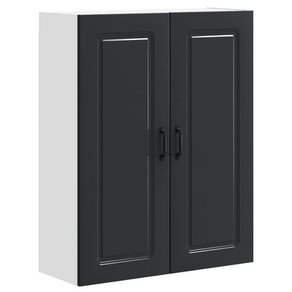 vidaXL Dishwasher Panel Kalmar Black 80 x 31 x 100 cm Engineered Wood