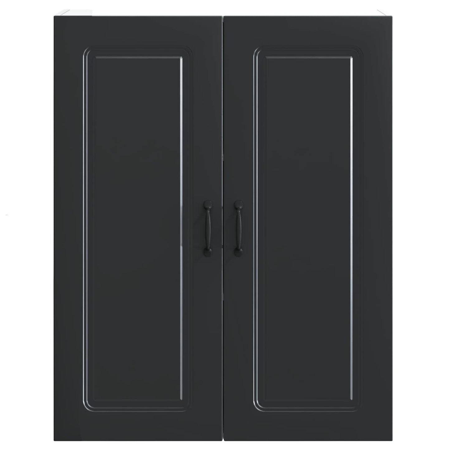 vidaXL Dishwasher Panel Kalmar Black 80 x 31 x 100 cm Engineered Wood