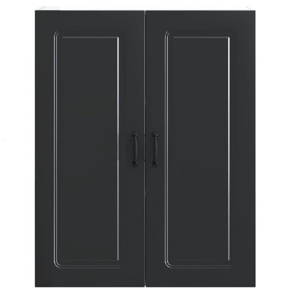vidaXL Dishwasher Panel Kalmar Black 80 x 31 x 100 cm Engineered Wood
