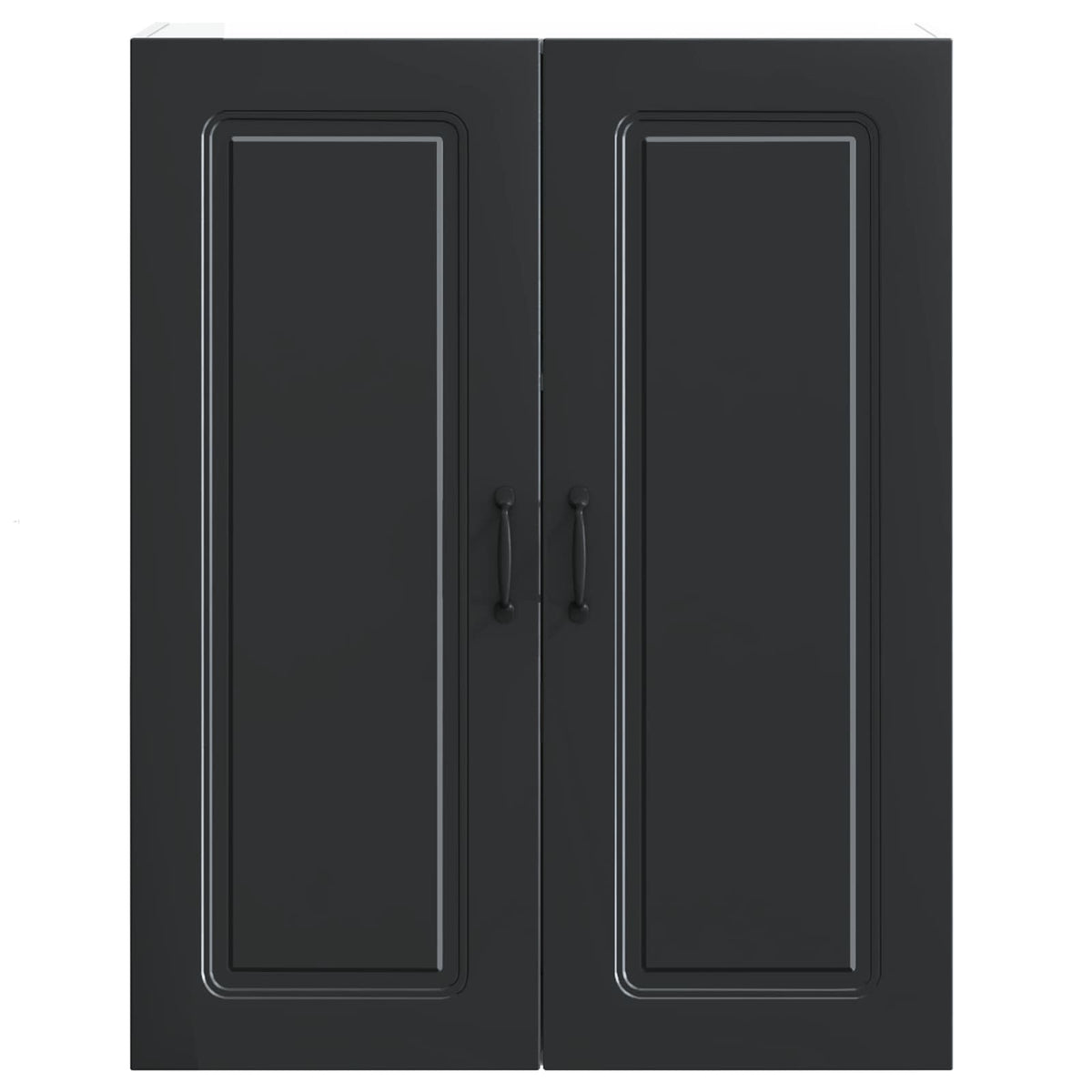 vidaXL Dishwasher Panel Kalmar Black 80 x 31 x 100 cm Engineered Wood