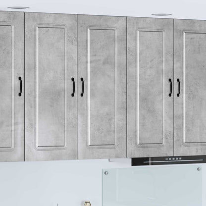 vidaXL Dishwasher Panel Kalmar Concrete Grey 80 x 31 x 100 cm