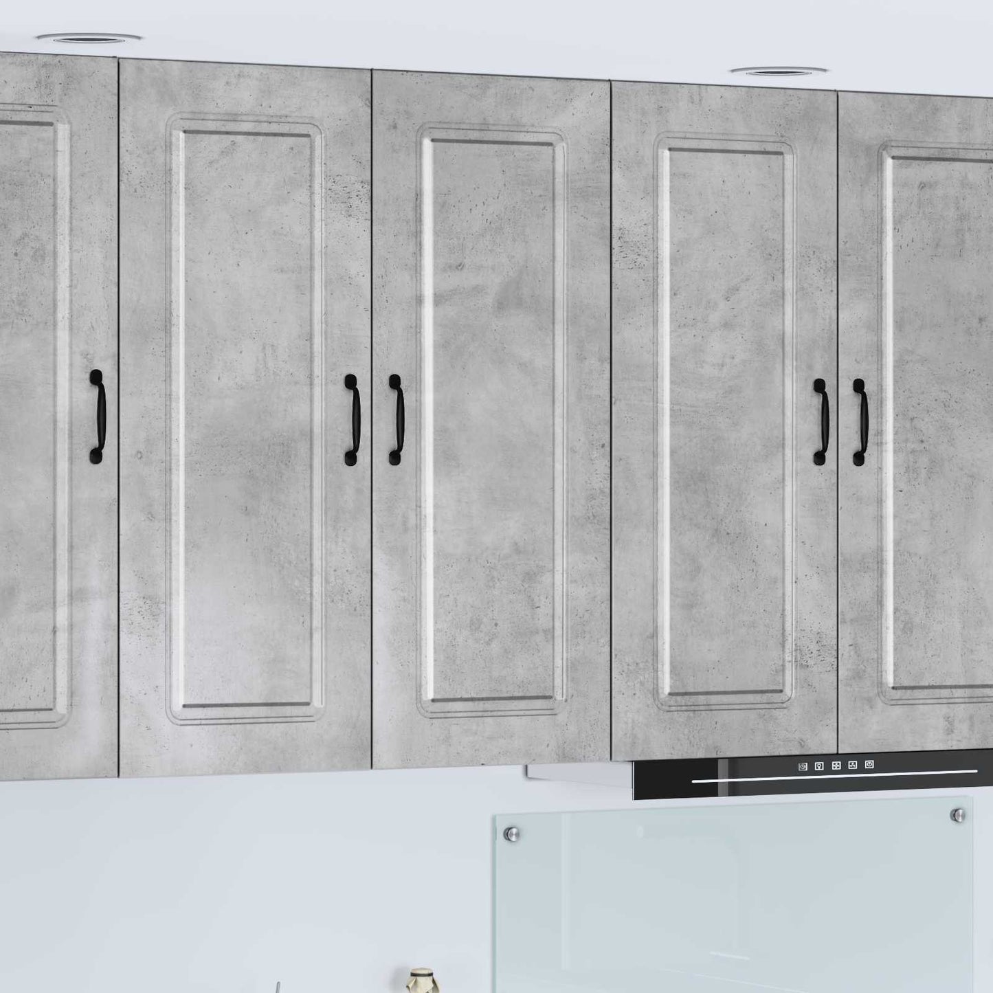 vidaXL Dishwasher Panel Kalmar Concrete Grey 80 x 31 x 100 cm