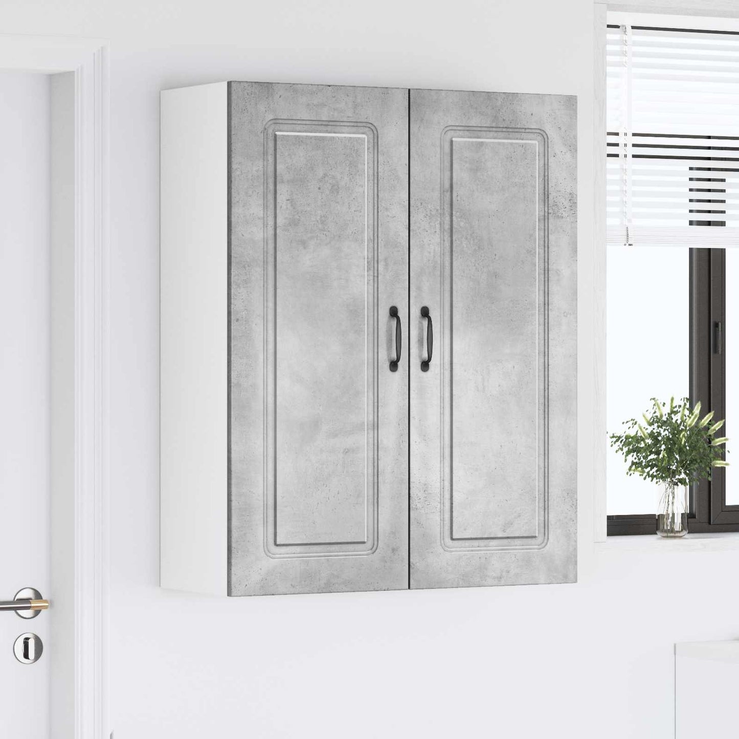 vidaXL Dishwasher Panel Kalmar Concrete Grey 80 x 31 x 100 cm