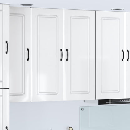 vidaXL Dishwasher Panel Kalmar High Gloss White 80 x 31 x 100 cm