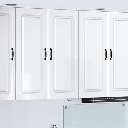 vidaXL Dishwasher Panel Kalmar High Gloss White 80 x 31 x 100 cm