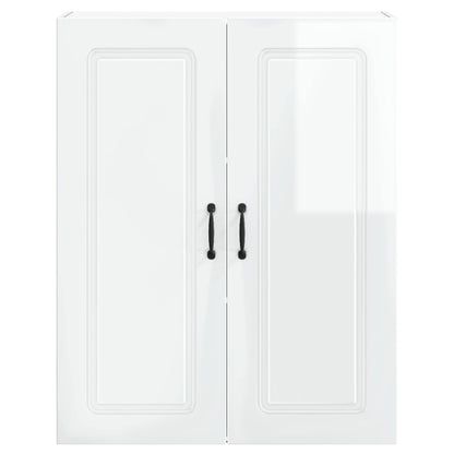 vidaXL Dishwasher Panel Kalmar High Gloss White 80 x 31 x 100 cm