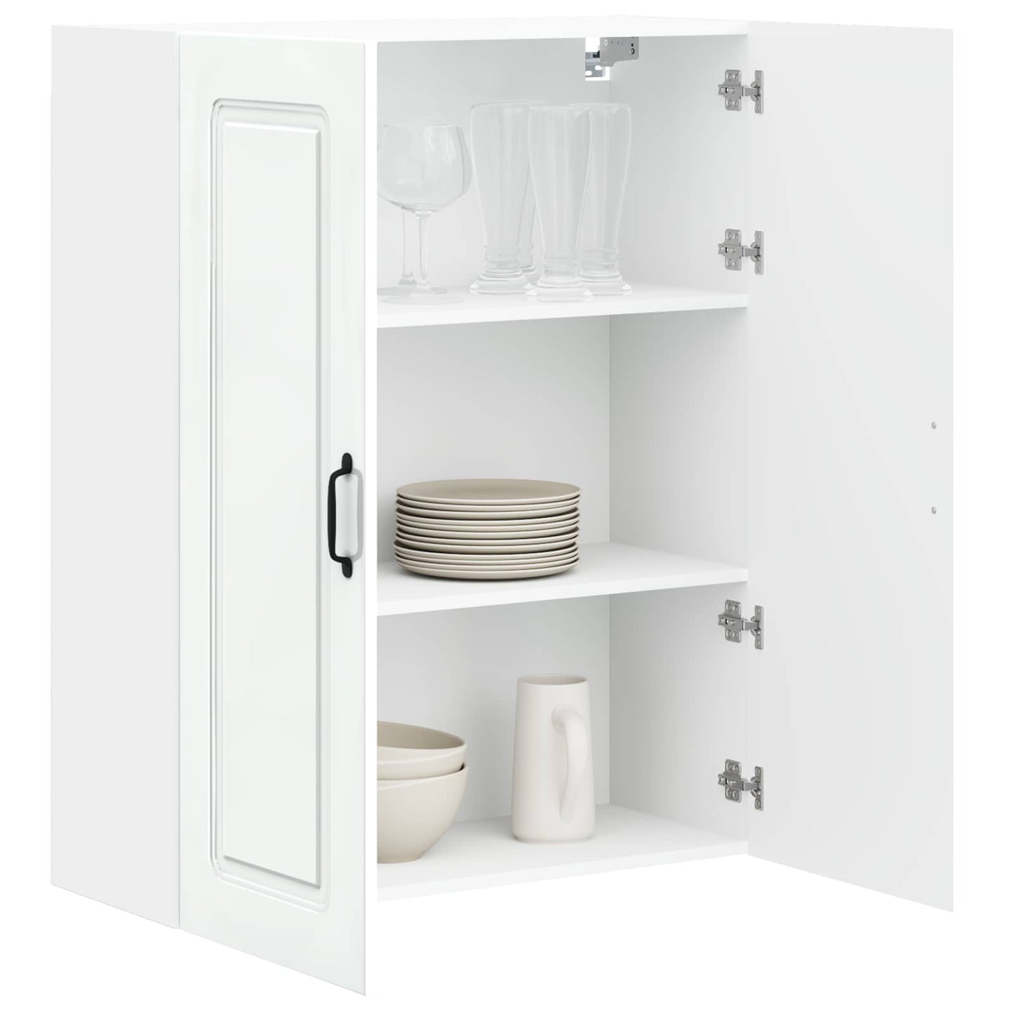 vidaXL Dishwasher Panel Kalmar High Gloss White 80 x 31 x 100 cm