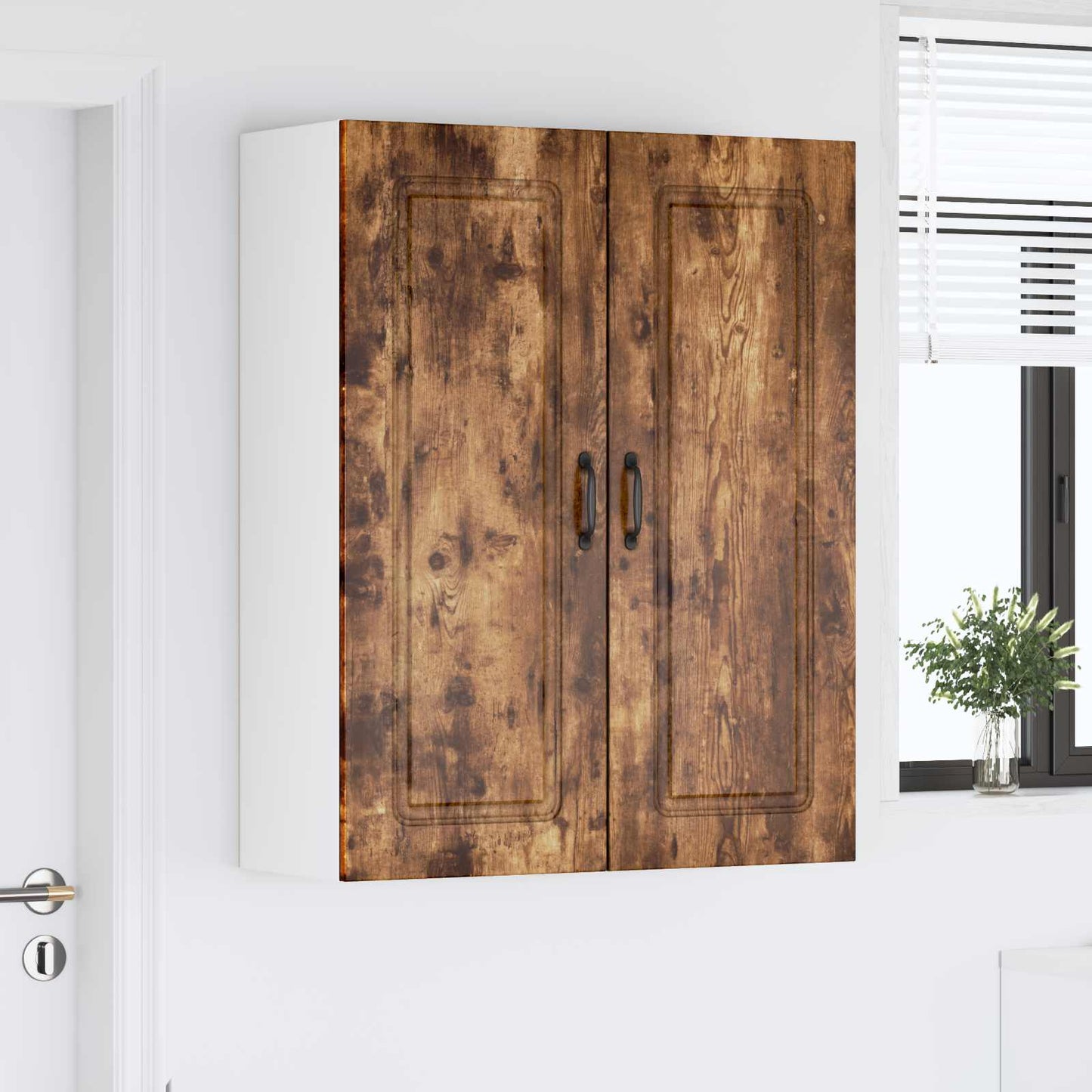 vidaXL Dishwasher Panel Kalmar Smoked Oak 80 x 31 x 100 cm