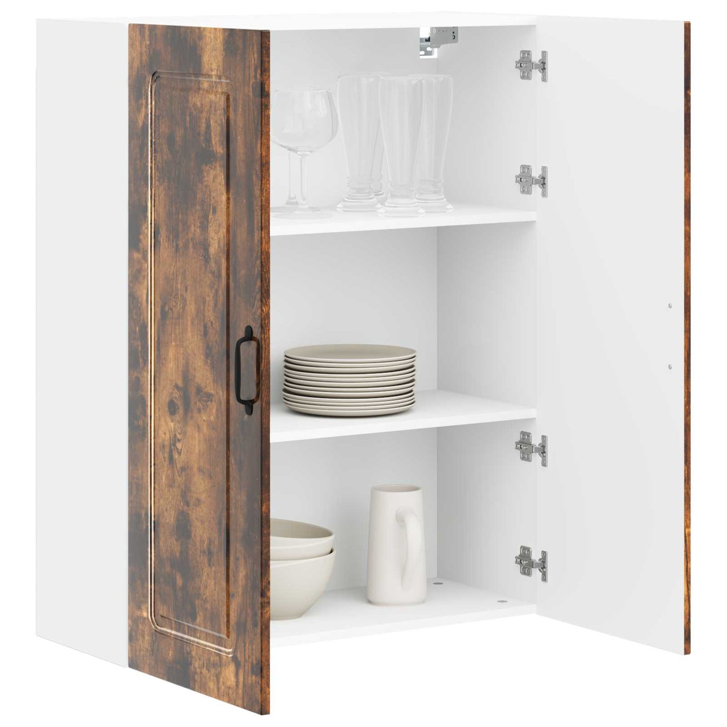 vidaXL Dishwasher Panel Kalmar Smoked Oak 80 x 31 x 100 cm