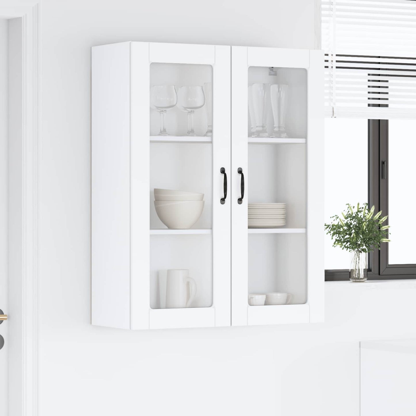 vidaXL Dishwasher Panel Kalmar White 80 x 31 x 100 cm Engineered Wood