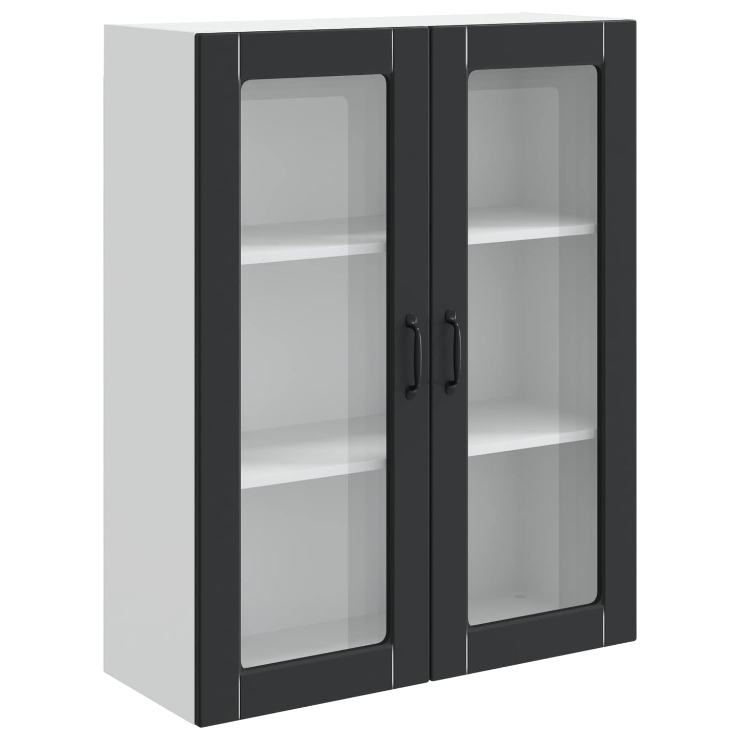 vidaXL Dishwasher Panel Kalmar Black 80 x 31 x 100 cm Engineered Wood