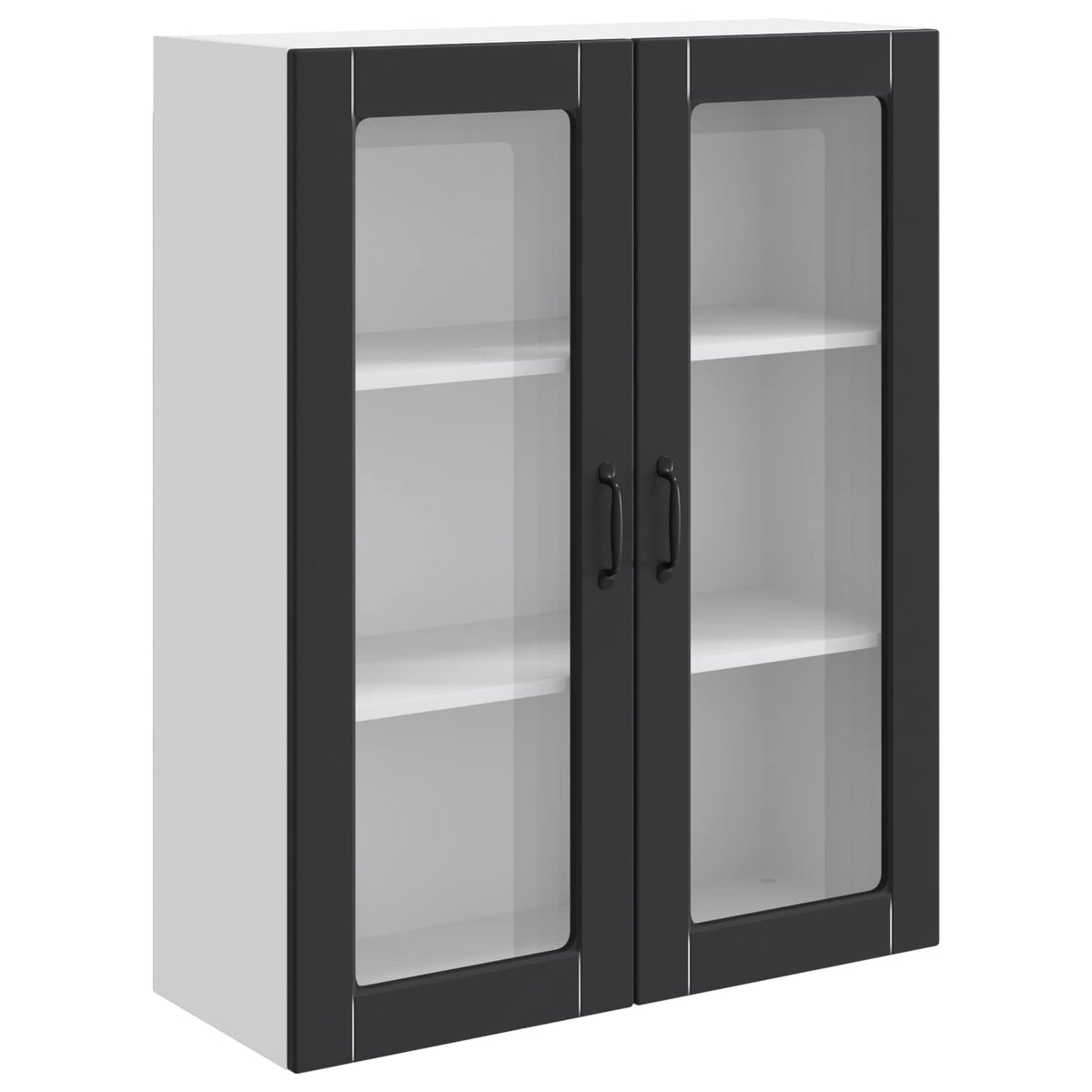 vidaXL Dishwasher Panel Kalmar Black 80 x 31 x 100 cm Engineered Wood