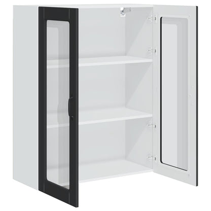 vidaXL Dishwasher Panel Kalmar Black 80 x 31 x 100 cm Engineered Wood