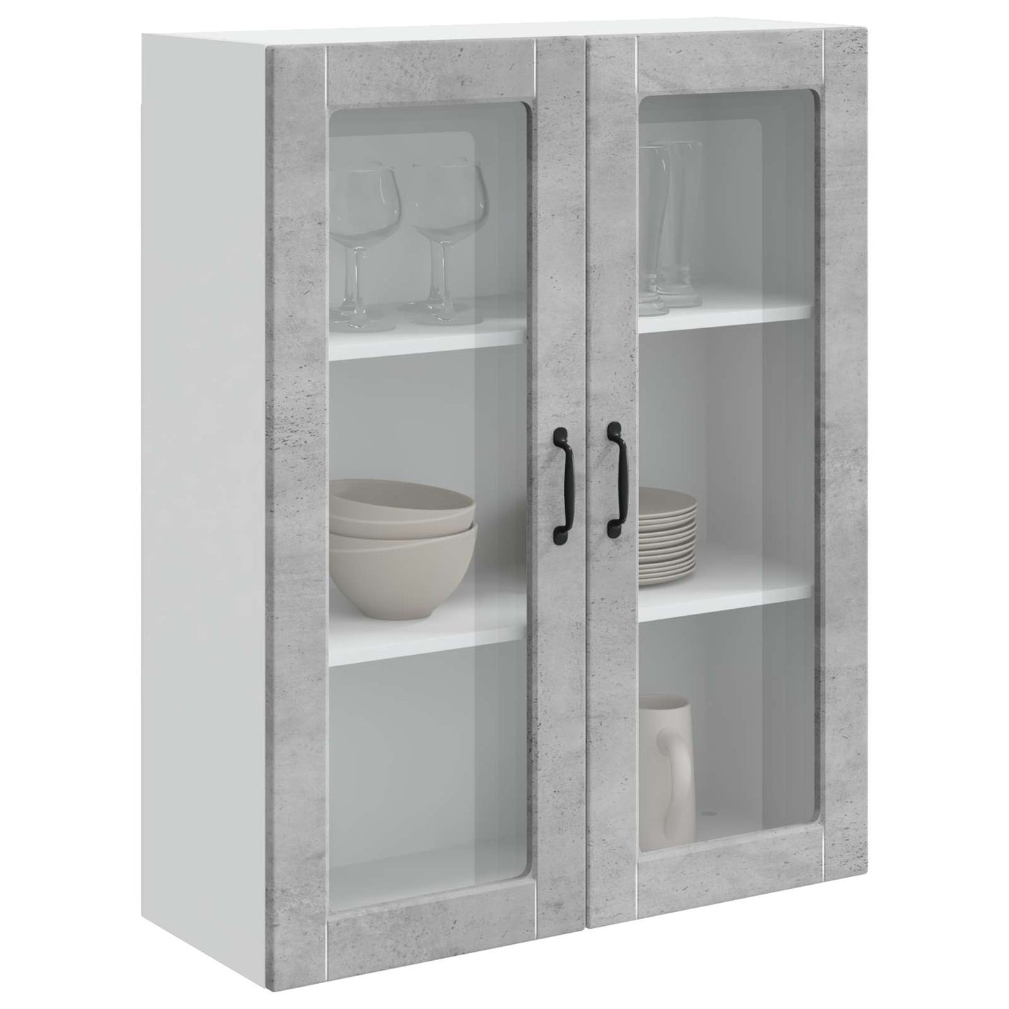 vidaXL Dishwasher Panel Kalmar Concrete Grey 80 x 31 x 100 cm